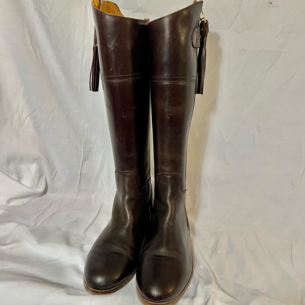 Rydale Leather Spanish Riding Boots Ladies Full Zip Tall Country Boot - Picture 4 of 9